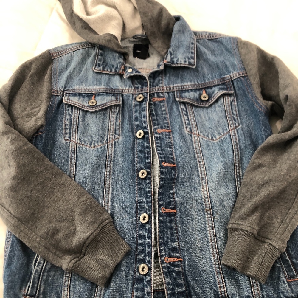 Children’s baby gap Jean jack with grey hoodie